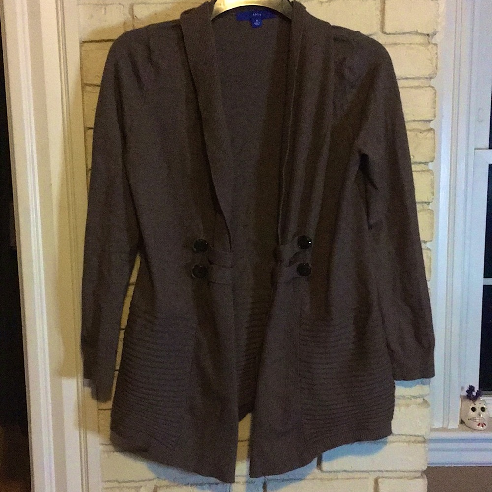 Brown cardigan
